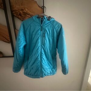 Salomon Teal Mid-weight Jacket with Hood